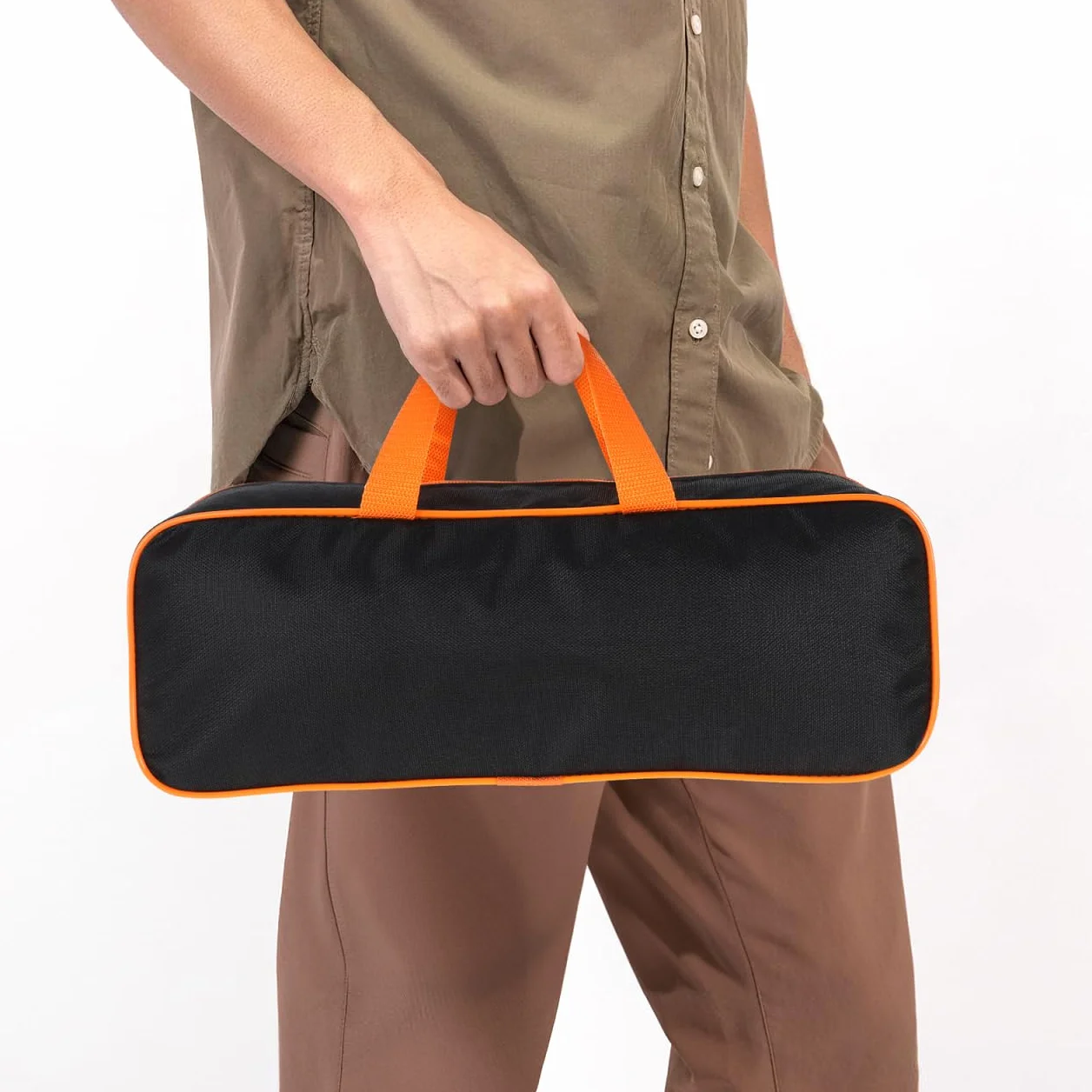 Bolsa de Herramientas para Barbacoa para Accesorios de Barbacoa, Bolsa de Almacenamiento portátil para Camping al Aire Libre y pícnic, espaciosa Bolsa Oxford con diseño Simple y Elegante