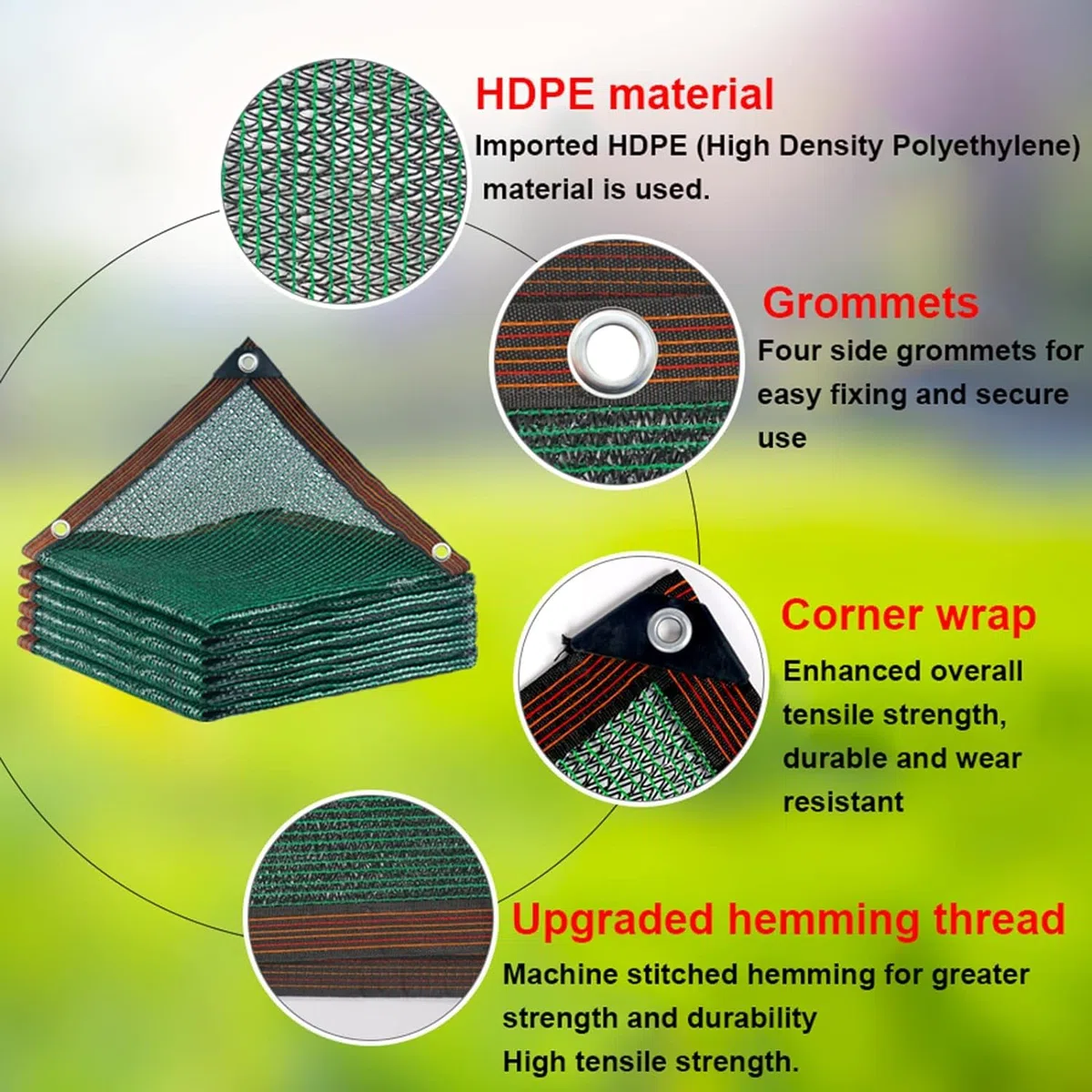 40% Malla De Sombra Verde, Red De Sombra con Ojales, Fácil De Instalar, Tela De Sombra para Invernadero, Red Resistente A Los UV para Planta Flor Jardín(Size:2X4M)