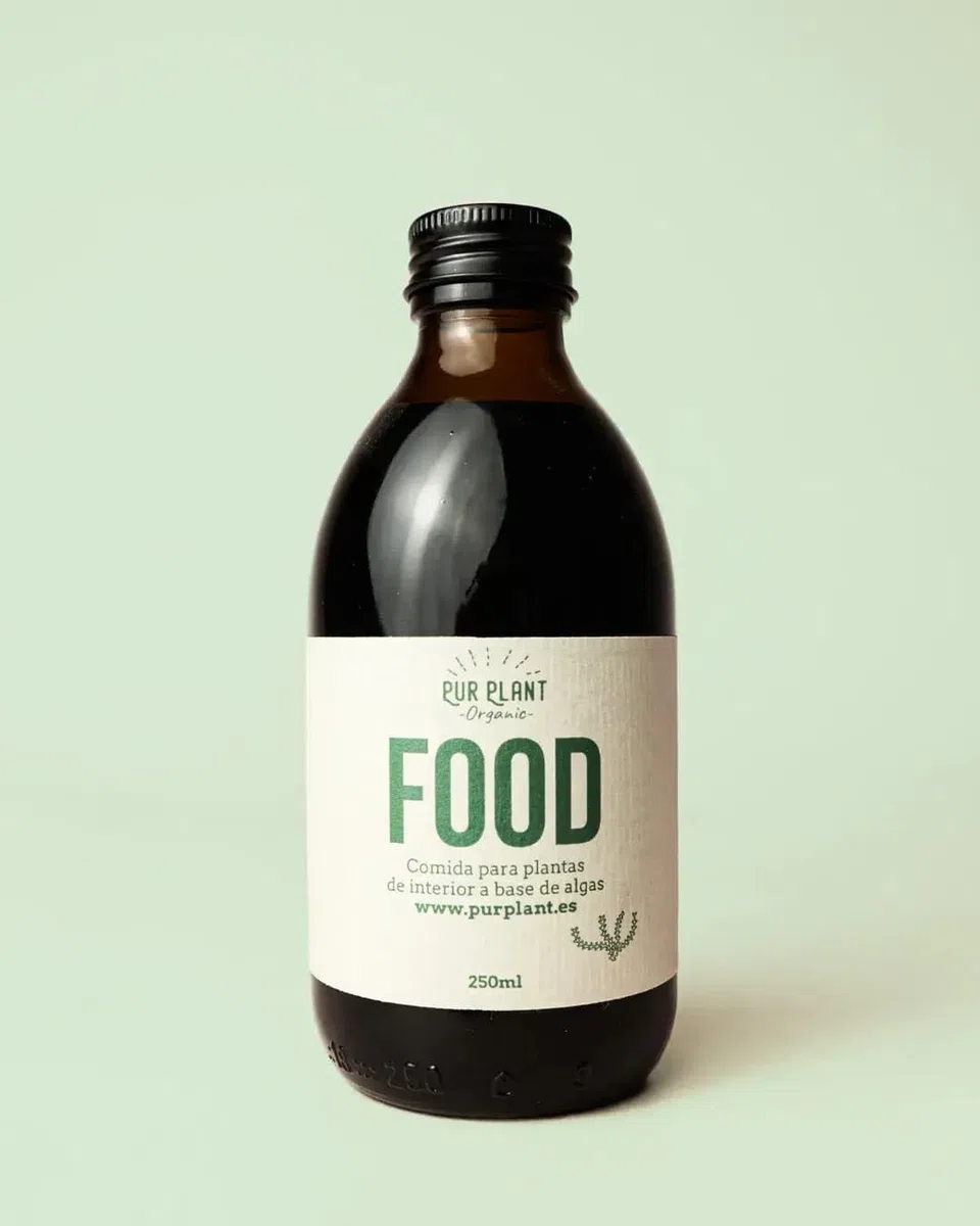PUR PLANT Plant Food Comida Para Plantas | Elixir Orgánico para Plantas | Estimula el crecimiento | Fertilizante Líquido Natural con Algas | Hasta 100 Aplicaciones |250 ml