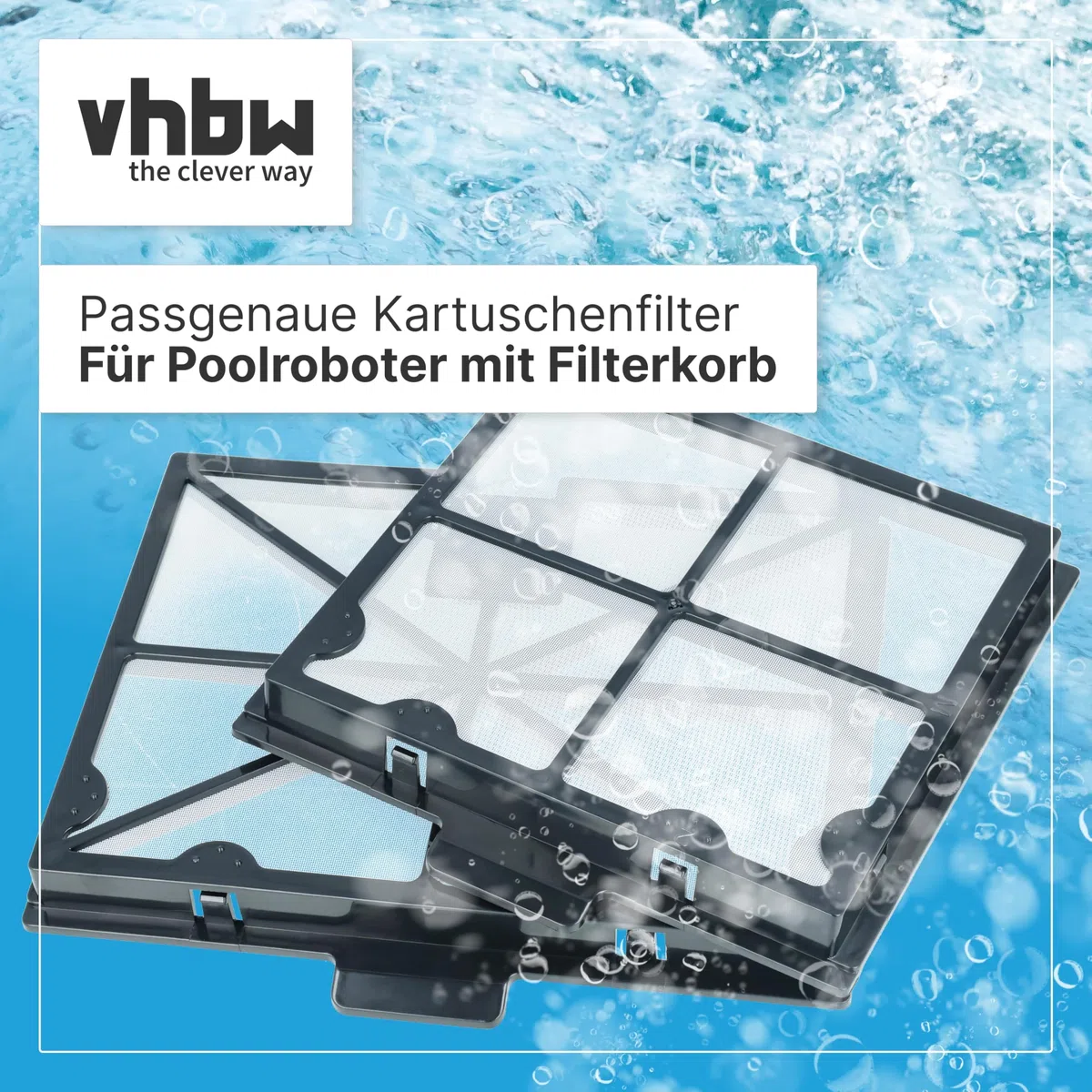 vhbw 4X Almohadilla de Filtro Compatible con Dolphin Avalon 20, Blue Maxi 10, Blue Maxi 20 aspiradora, Robot de Piscina - Filtro Fino