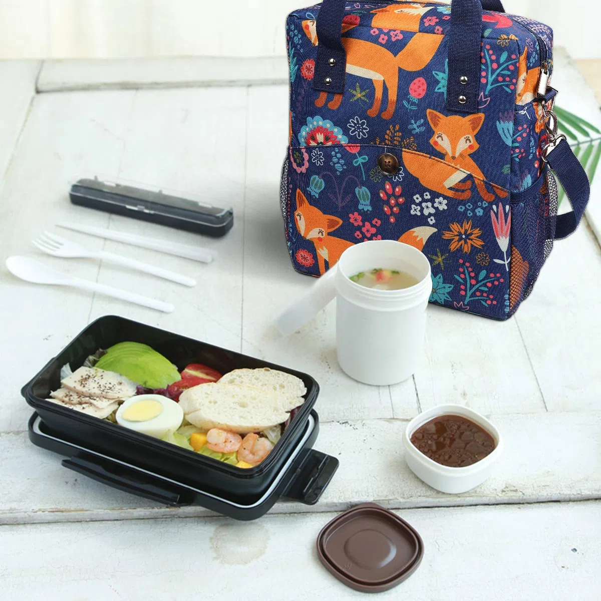 Anpro Bolsa Termica Porta Alimentos, Isotermica, Nevera Portatil, Playa, Vajilla de Exterior y Picnic, Oficina, para Hombre,Mujer,Ninos