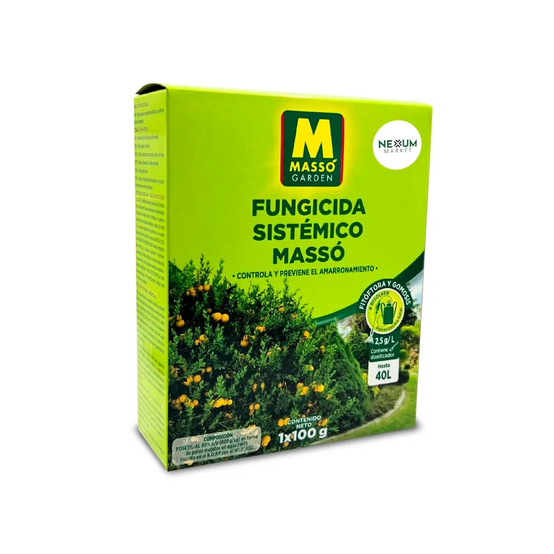Fungicida Sistémico Fosetil-Al 80% 100 g | Acción Preventiva y Curativa contra Fitóftora y Gomosis | Protección de Raíces, Tronco y Cuello | Control de Oomicetos en Plantas | Eficaz | Nexum Market
