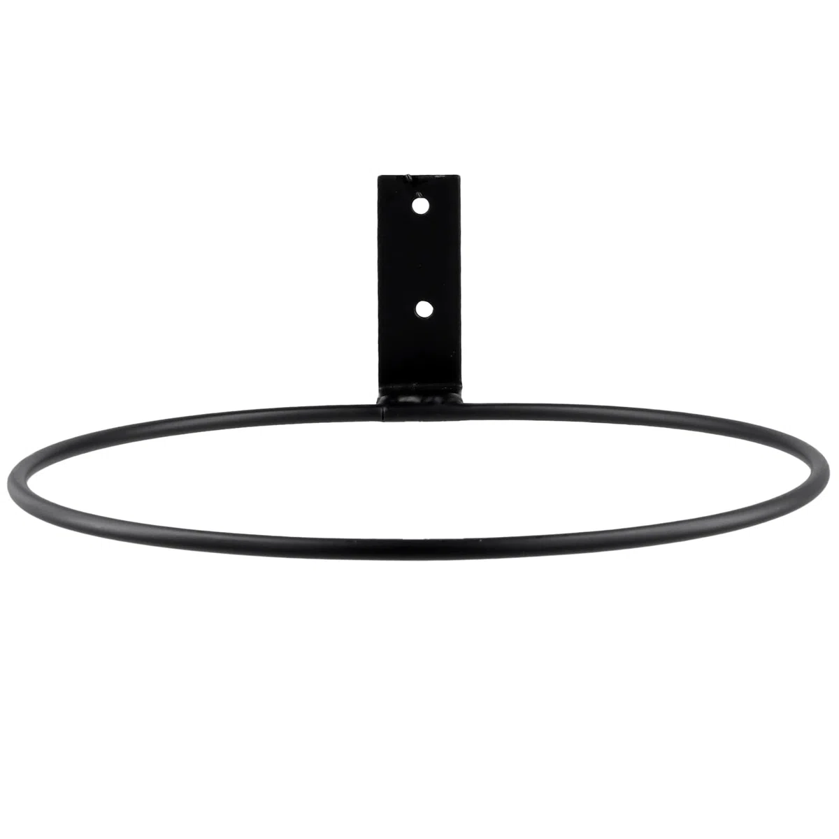 6 piezas soportes de pared negros para macetas con anillo, 20 cm de diámetro, soporte de pared para macetas de metal, interior y exterior