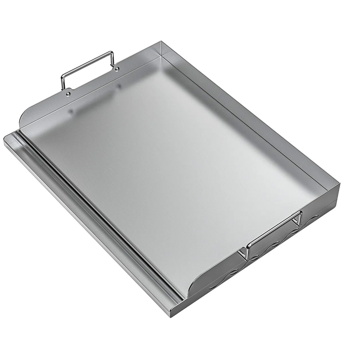 Skyflame Placa superior plana de acero inoxidable de 43,2 cm x 33 cm