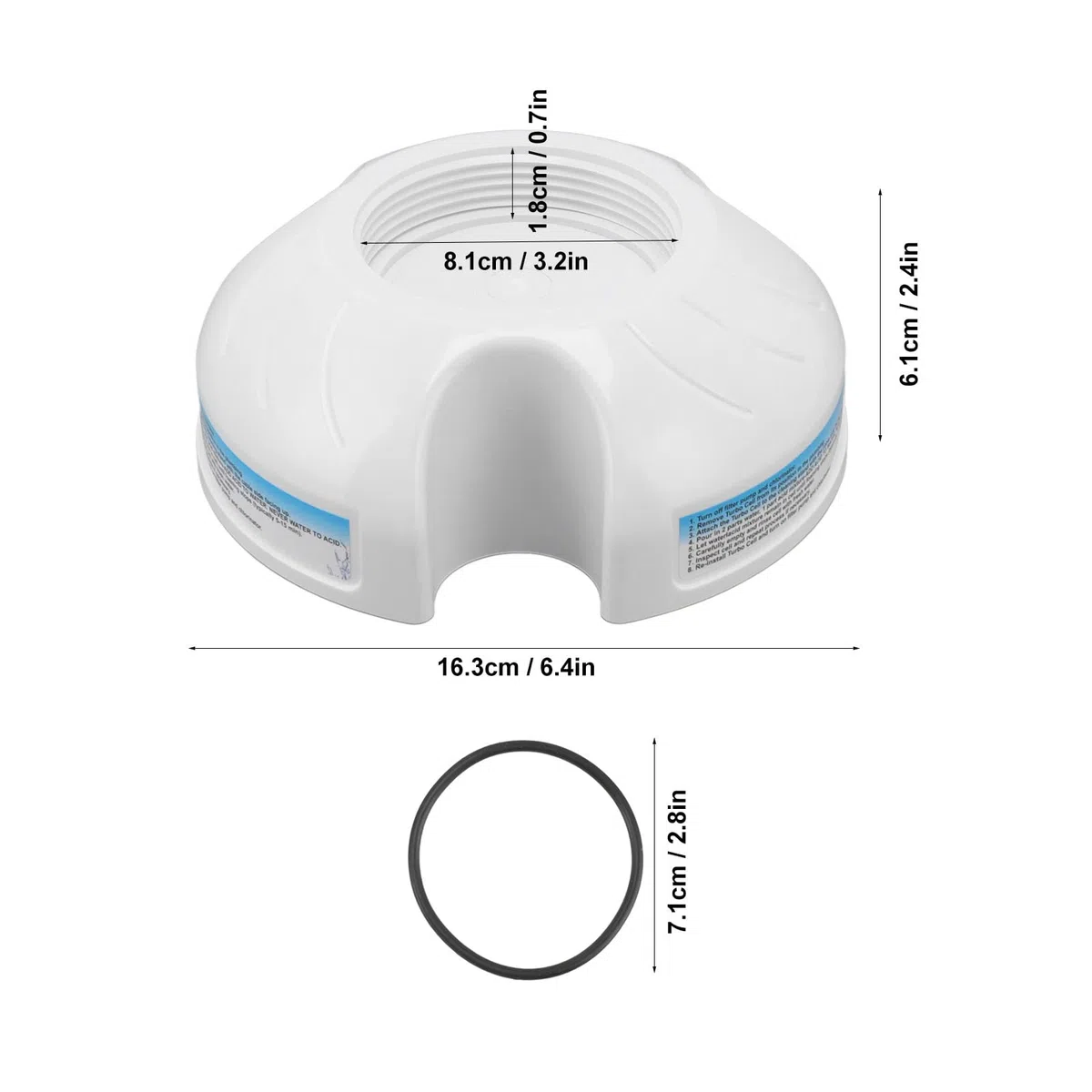 Soporte Limpieza Piscina Reemplazo Compatible Celdas Turbo GLX Cellstand - Filtro Accesorio Mantenimiento Sistemas Filtración