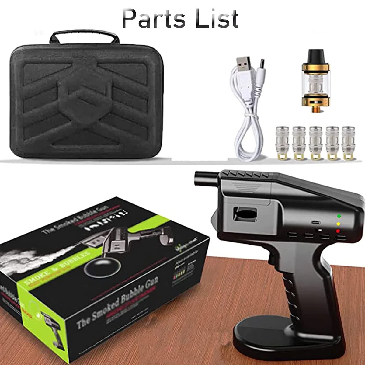 RayGenius Introductor De Humo, Mini Ahumador, Generador EléCtrico PortáTil De Humo FríO para Comida, CóCteles, Carne, Bebidas, Bistec con Tapa De Taza