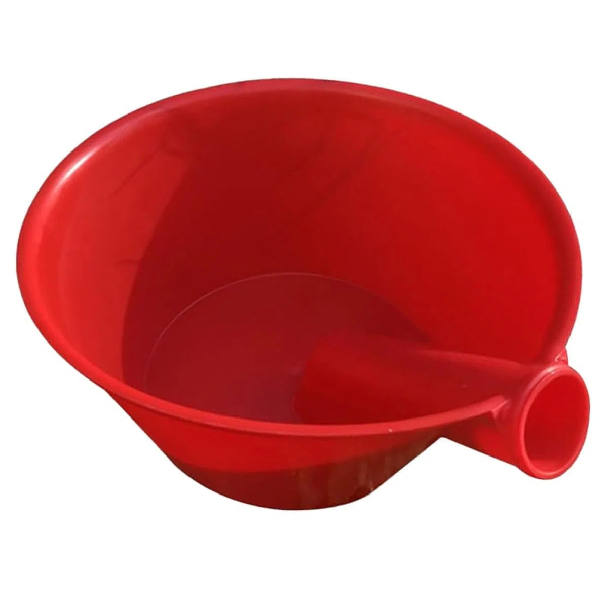 Beaupretty Cucharón de Riego de Plástico Rojo Mediano Mango Largo para Jardín, Achicador Multiusos para Riego y Fertilización, Herramienta Agrícola Resistente para Huerto y Exteriores