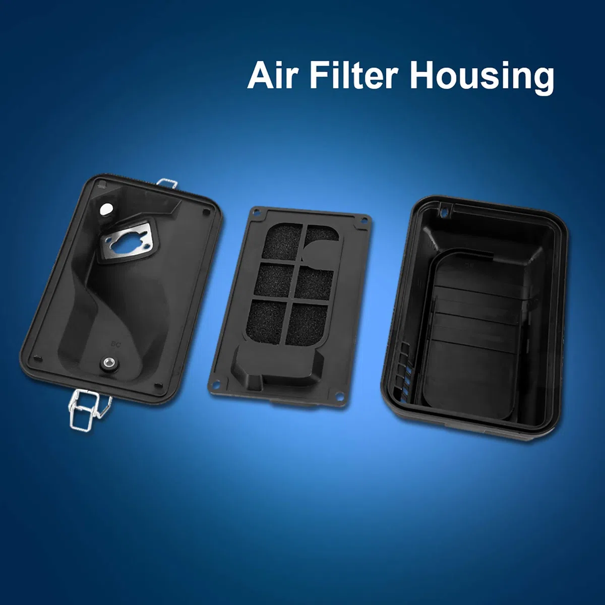 Ensamblaje de la carcasa del filtro de aire, GX160 170 2KW ~ 3KW Generador de gasolina Ensamblaje de reemplazo de la caja de la cubierta de la carcasa del filtro de aire