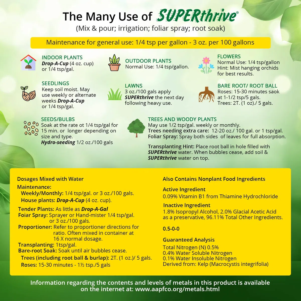 Nutrición avanzada Superthrive 120 ml planta vitaminas y hormonas – mundo nº 1 hidroponía