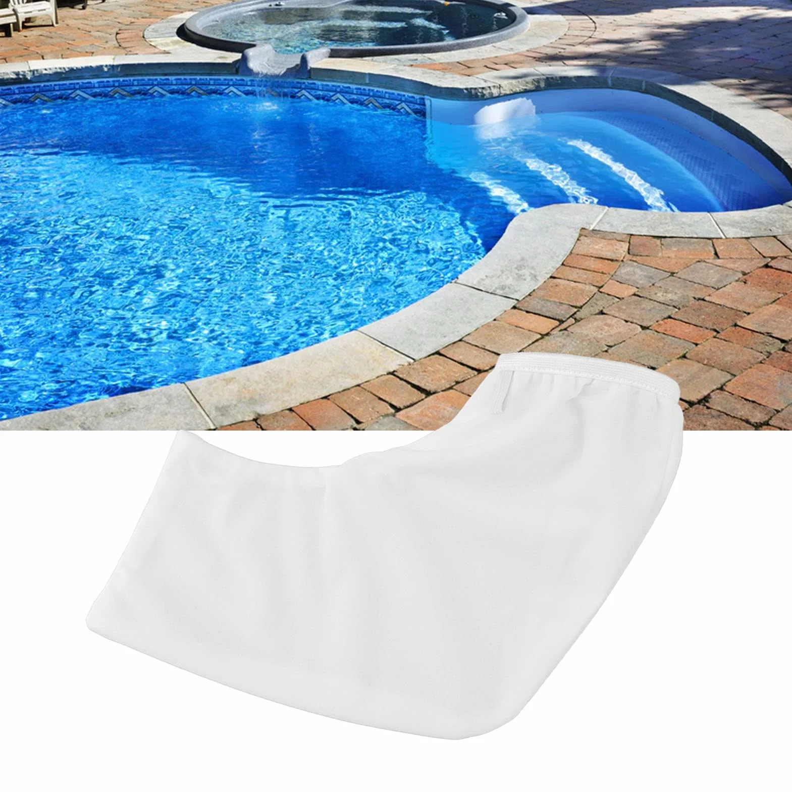 Bolsa de Filtro de Nailon para Pilot H1, 180 Micras de Poro Fino, Reutilizable, Lavable, Bolsa de Filtro para Aspiradora de Piscina Compatible con Aspiradora de Piscina de