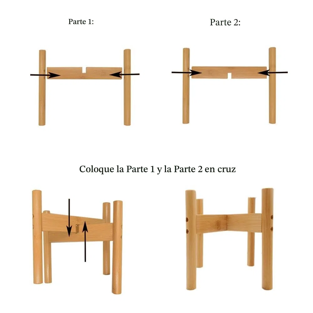 Soporte moderno para plantas de interior de estilo de mediados de siglo, de madera, para hogar, oficina, jardín, patio, restaurante o cafetería