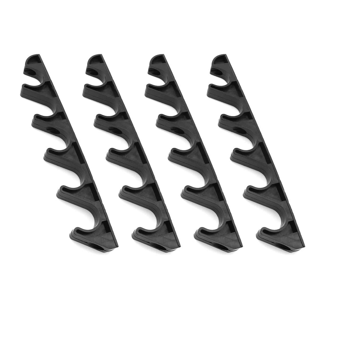 ZYAMY 4 soportes ajustables de nailon negro de 5 posiciones, ajustador de posición, soporte reclinable para muebles, clip de engranaje ajustable para patio, césped, patio, reclinable, ajuste de altura