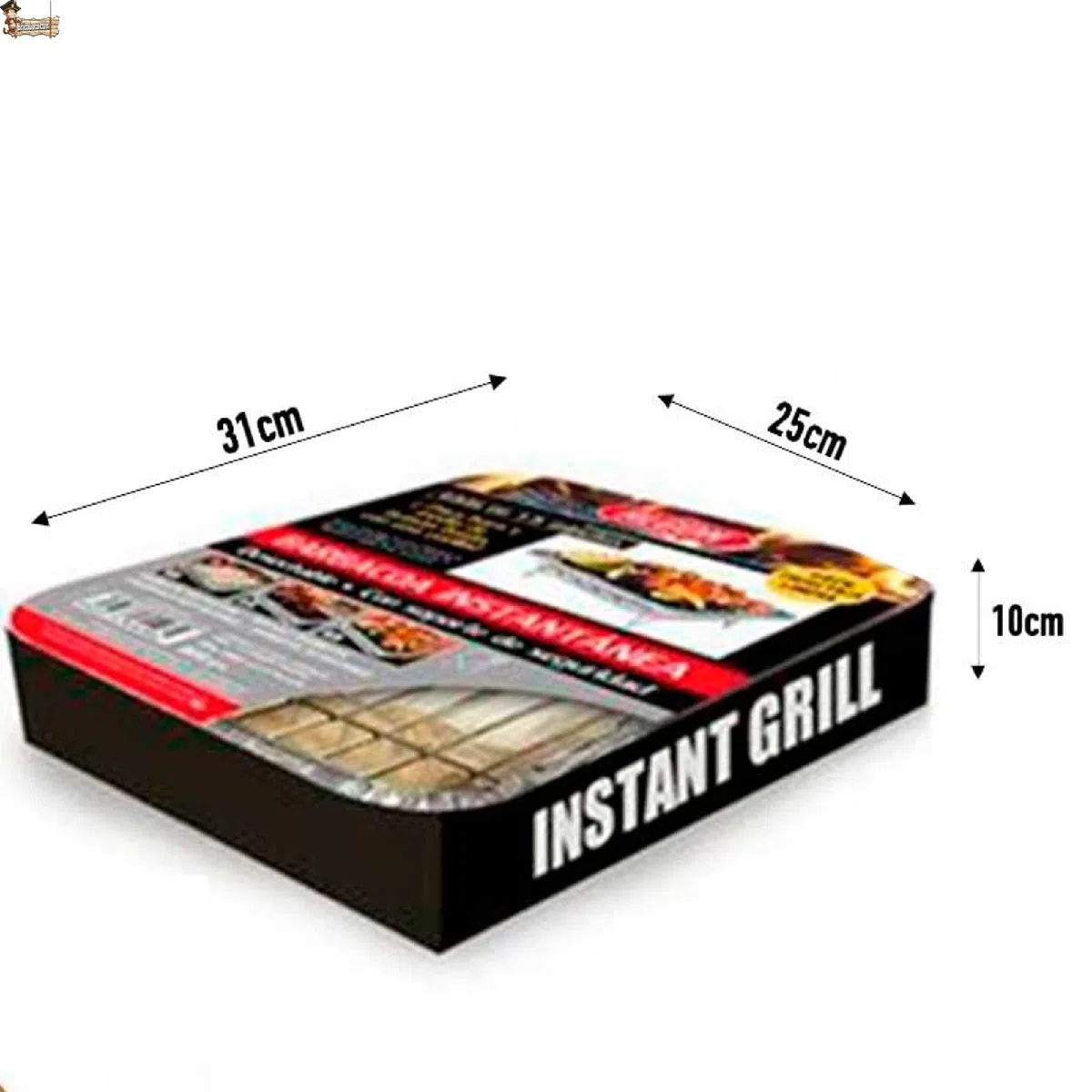 BricoLoco.com Barbacoa instantánea desechable de un solo uso para usar y tirar. ¡¡¡800 gramos!!!. Jardín, picnic, excursiones, camping. REGALO CERILLAS. (1)