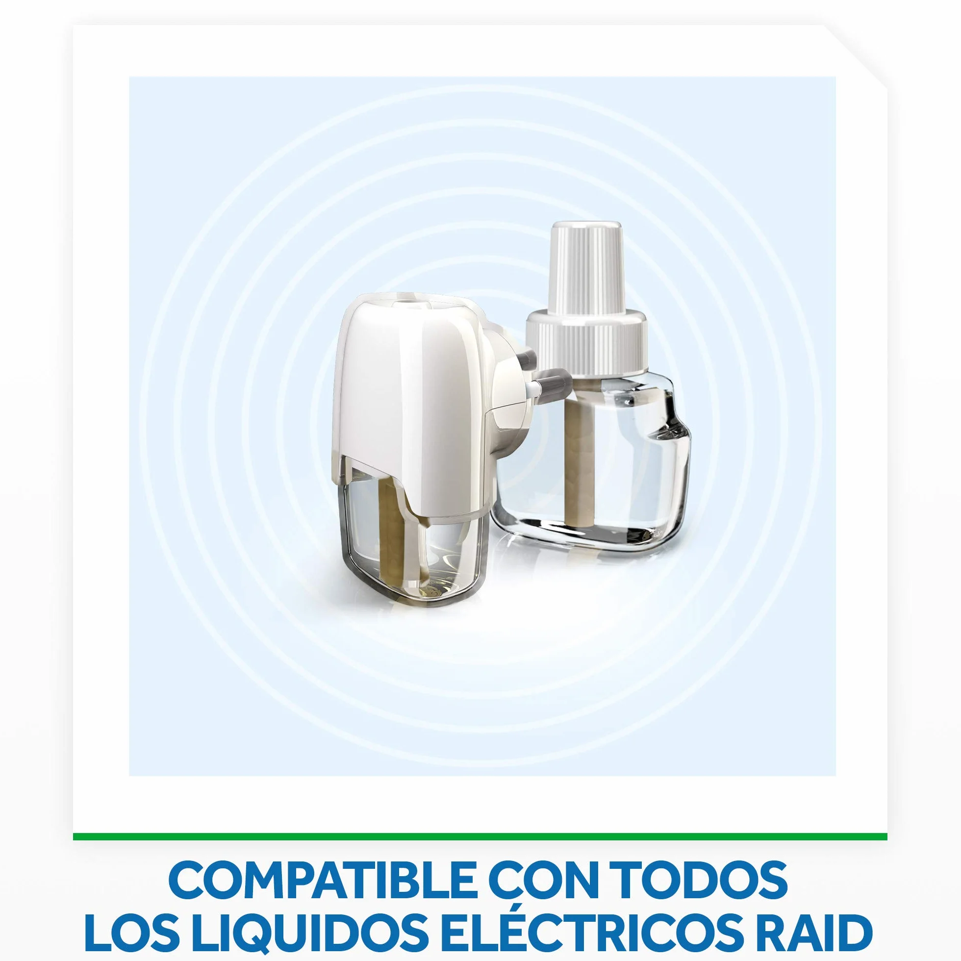 Raid Eléctrico Líquido Pack 270 noches - Enchufe anti mosquitos comunes y tigre con 3 aplicadores y 6 recambios de 45 noches, Sin Olor