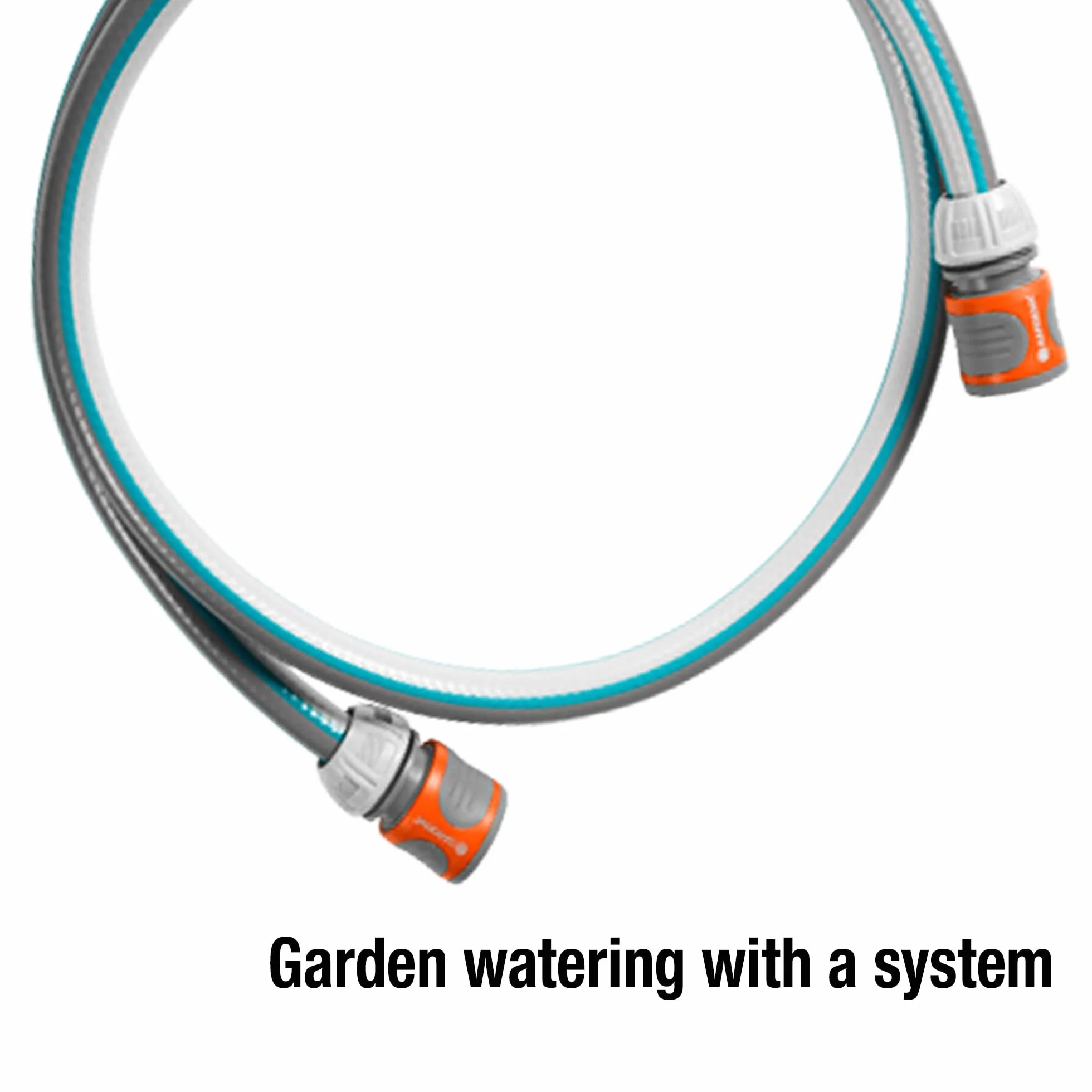 Gardena 18011-20 - Set de conexión de 13.mm (1/2""), 1,5.m, adaptador de manguera para conectar el carro portamanguera multicolor