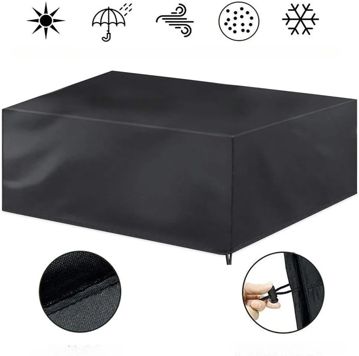 Funda protectora para mesa de futbolín de fútbol, 210D, impermeable, a prueba de polvo, para interiores y exteriores, para mesas de juego de fútbol estándar, 170,2 x 118,1 x 69,9 cm