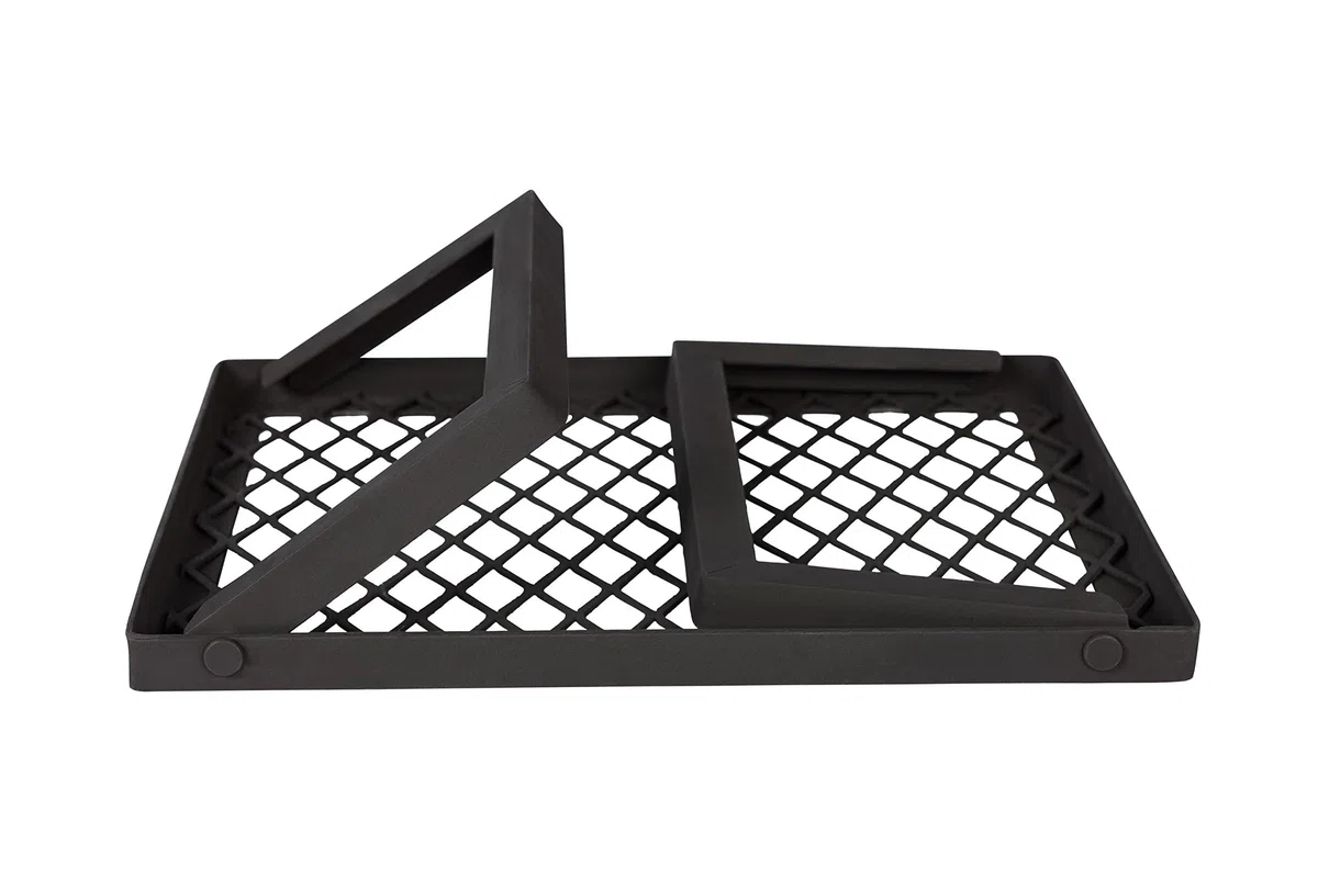 Amazon Basics - Parrilla plegable de alta resistencia para hoguera