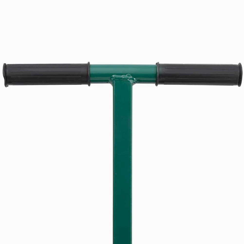Esparcidor de compost 75L verde acero