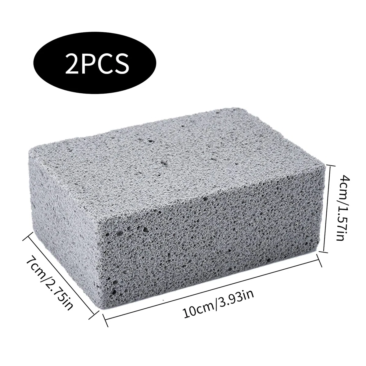 Piedra de Limpieza de Pómez,Ladrillo de Limpieza de Parrilla,2 Piezas de Bloque de Parrilla para Limpiar Parrillas o planchas Piedras descalcificadoras Reutilizables Limpiador de Ladrillos de Piedra