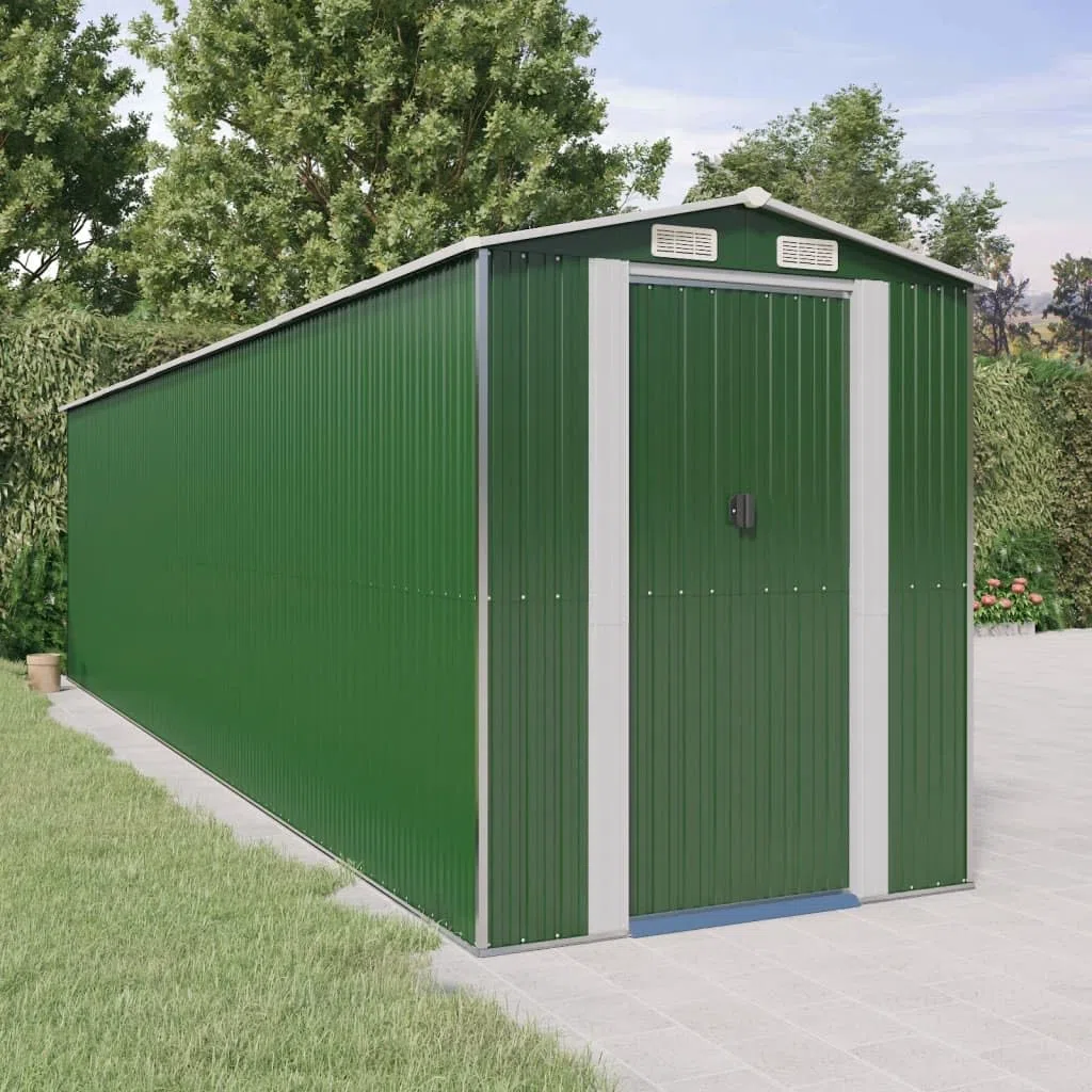 Caseta para electrodomésticos, 192 x 772 x 223 cm, acero galvanizado, color verde