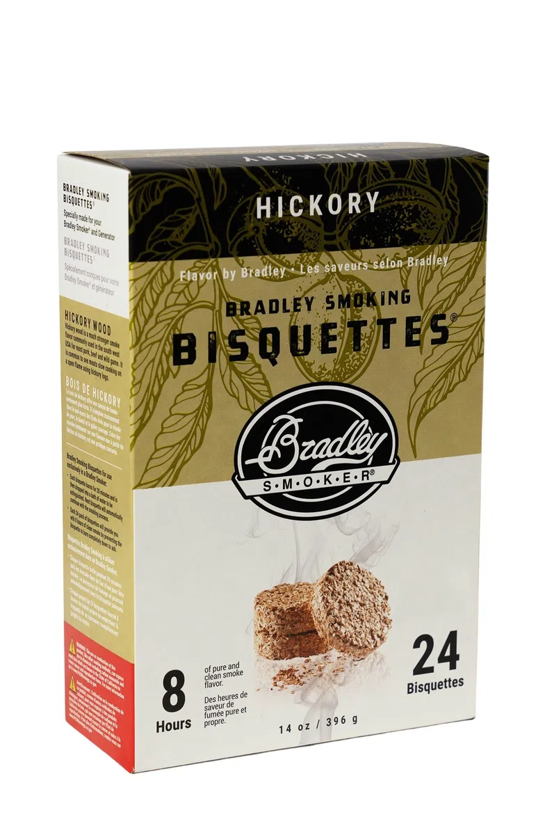 Bradley Hickory fumadores BISQUETTES (24 unidades)