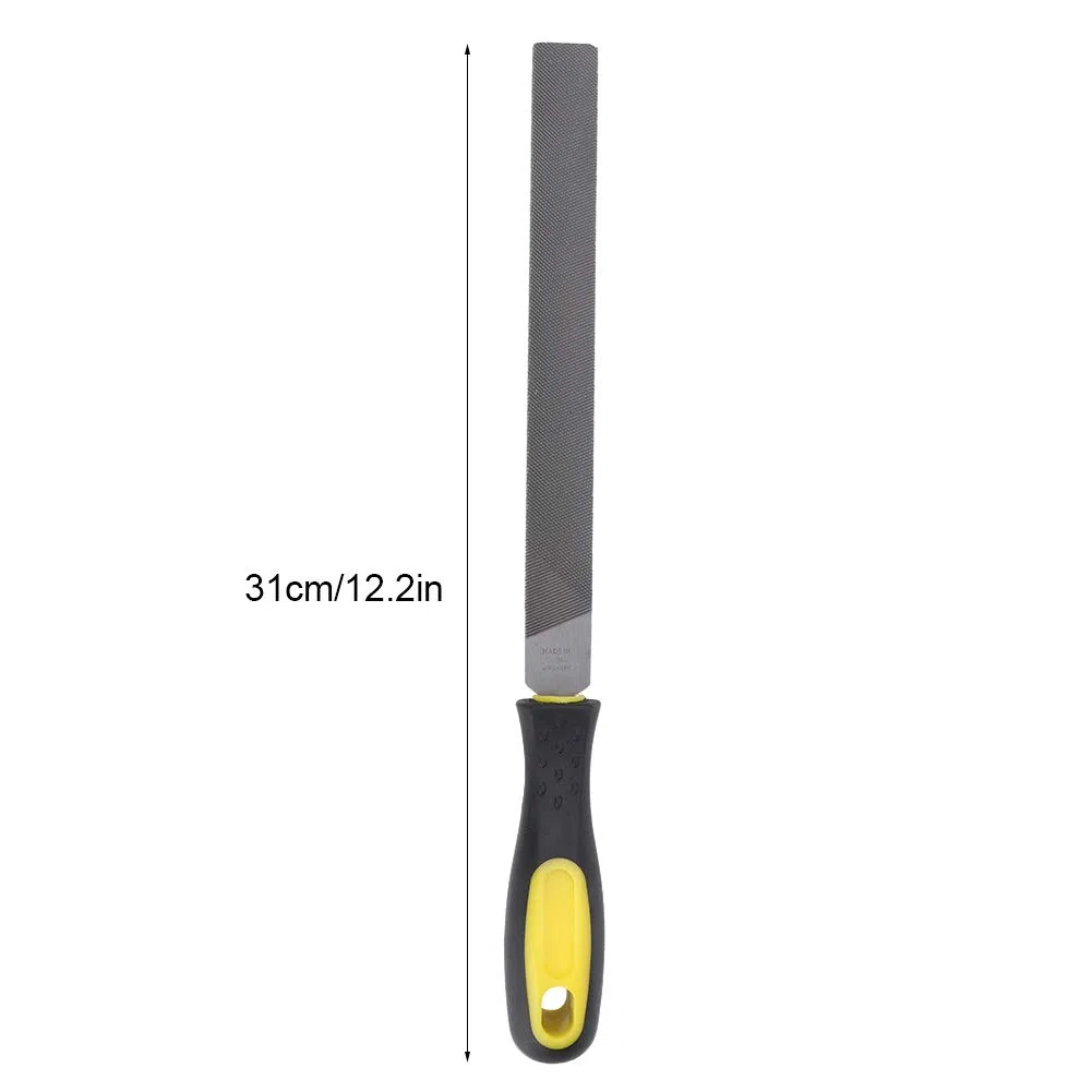 Lima Plana Grande de 8 Pulgadas, Herramienta de Afilado Manual, Herramienta de Afilado, Hoja de Molienda de Acero con Mango para Afilar Cuchillos, Hacha, Hacha de Metal(Dientes Gruesos)
