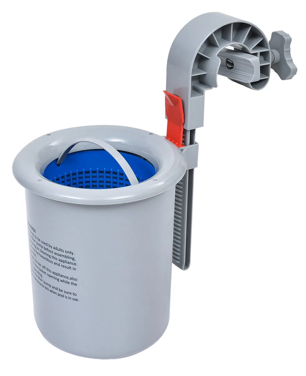 Jilong Avenli 290727 Skimmer - Superficie para Piscina con Marco, Color Gris/Azul, 40 x 19 x 18 cm
