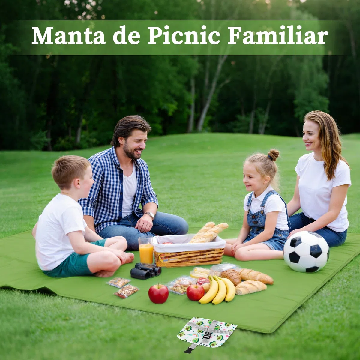 Kiiwah Manta de Picnic 200 x 150 cm, Ligero y Portátil Manta Playa Camping Impermeable Suelo Plegable Picnic Blanket con Clavos Rectificados para Familias y Amigos Que Acampan, Hacen y Viajan