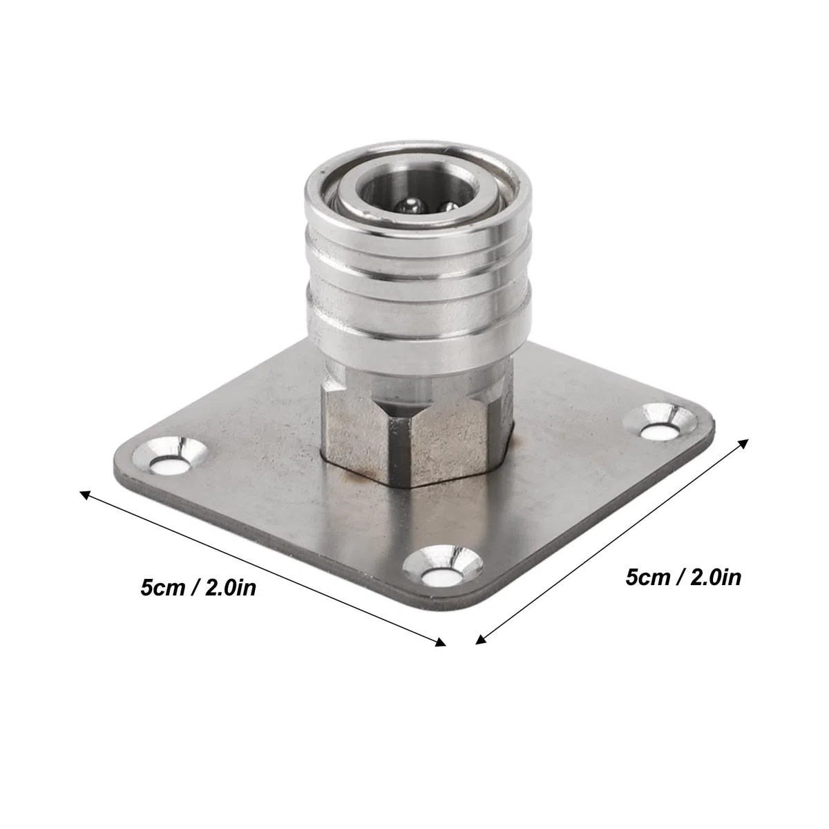 KKPLZZ 2 soportes para cañón de espuma para lavadora a presión de 1/4 pulgadas de conexión rápida de acero inoxidable para boquilla de lavado a presión, soporte de montaje en pared