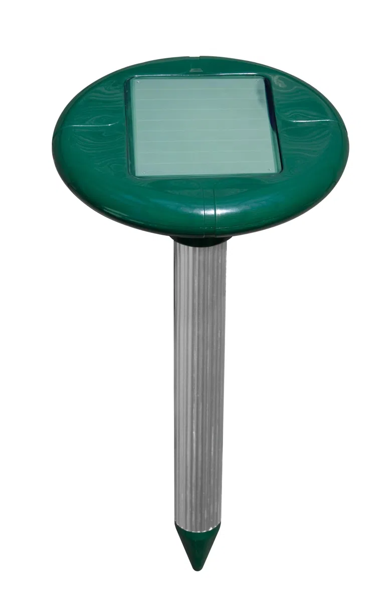 Windhager Ahuyentador de topos y topillos Solar 4 Estrellas -repelente de serpientes, repelente de lagartos - área efectiva de hasta 800 m²