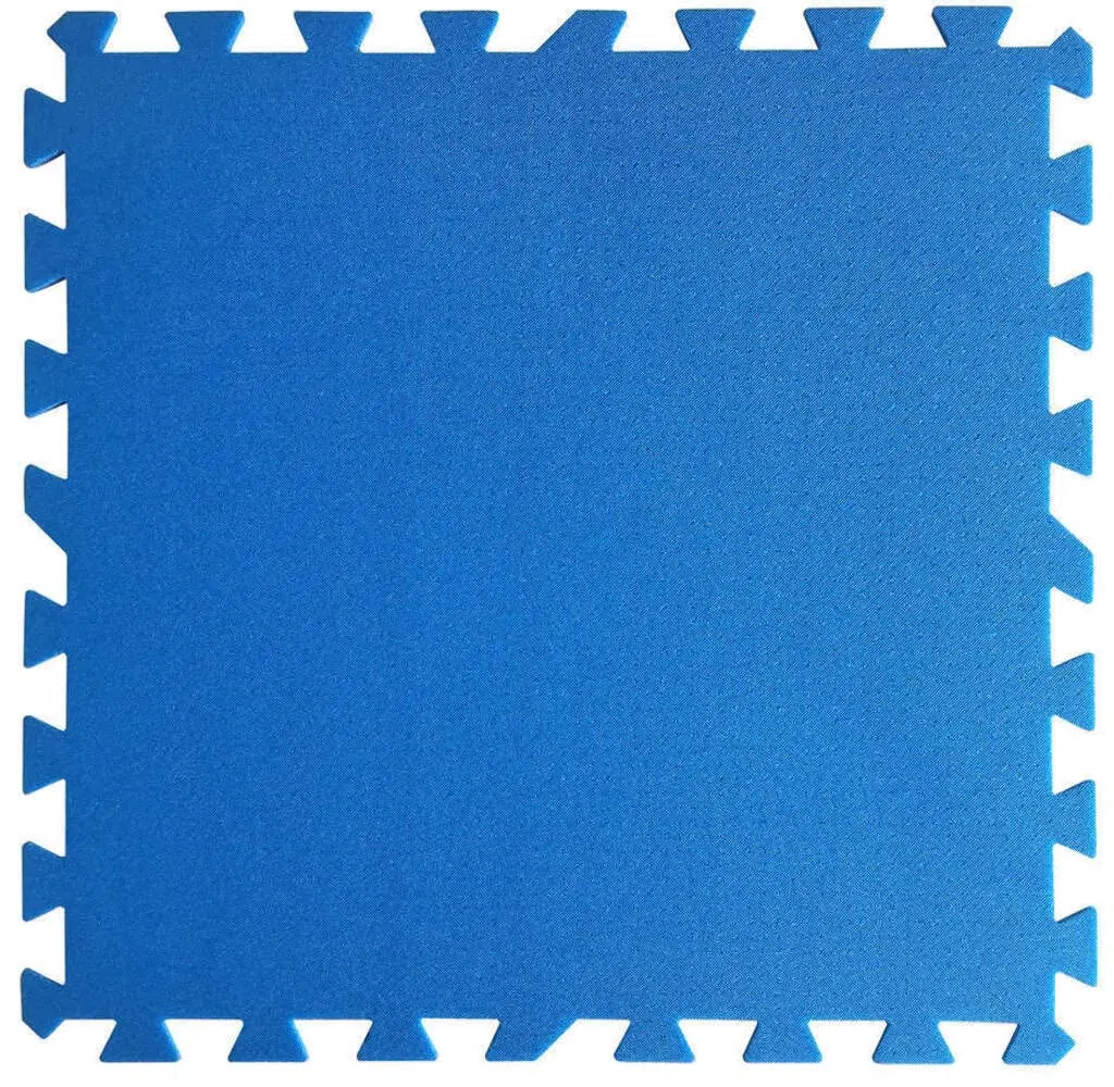 Protector de Suelo para Piscina, 9 Piezas de 500x500x5mm. Azul