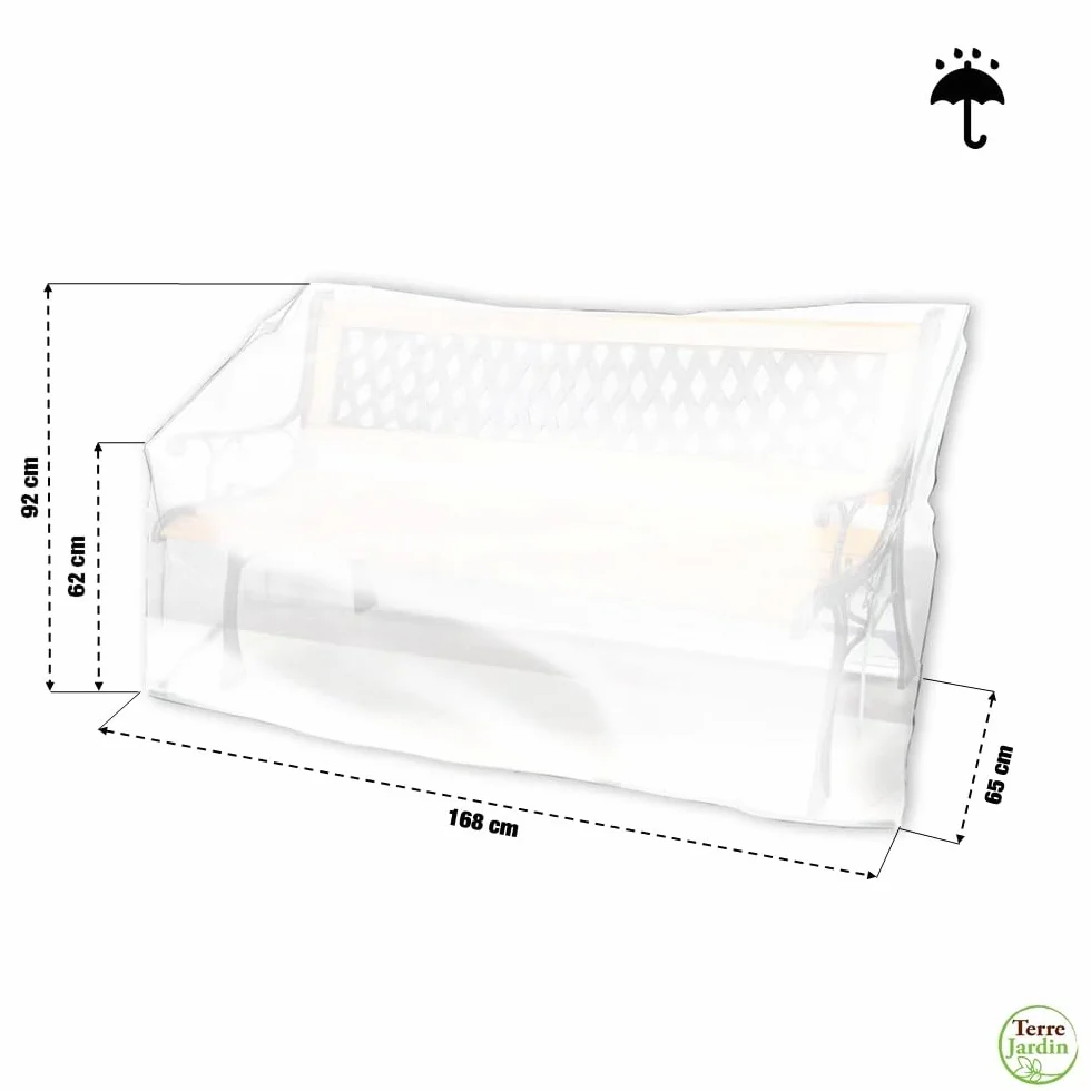 TERRE JARDIN Funda Protectora para Banco de jardín
