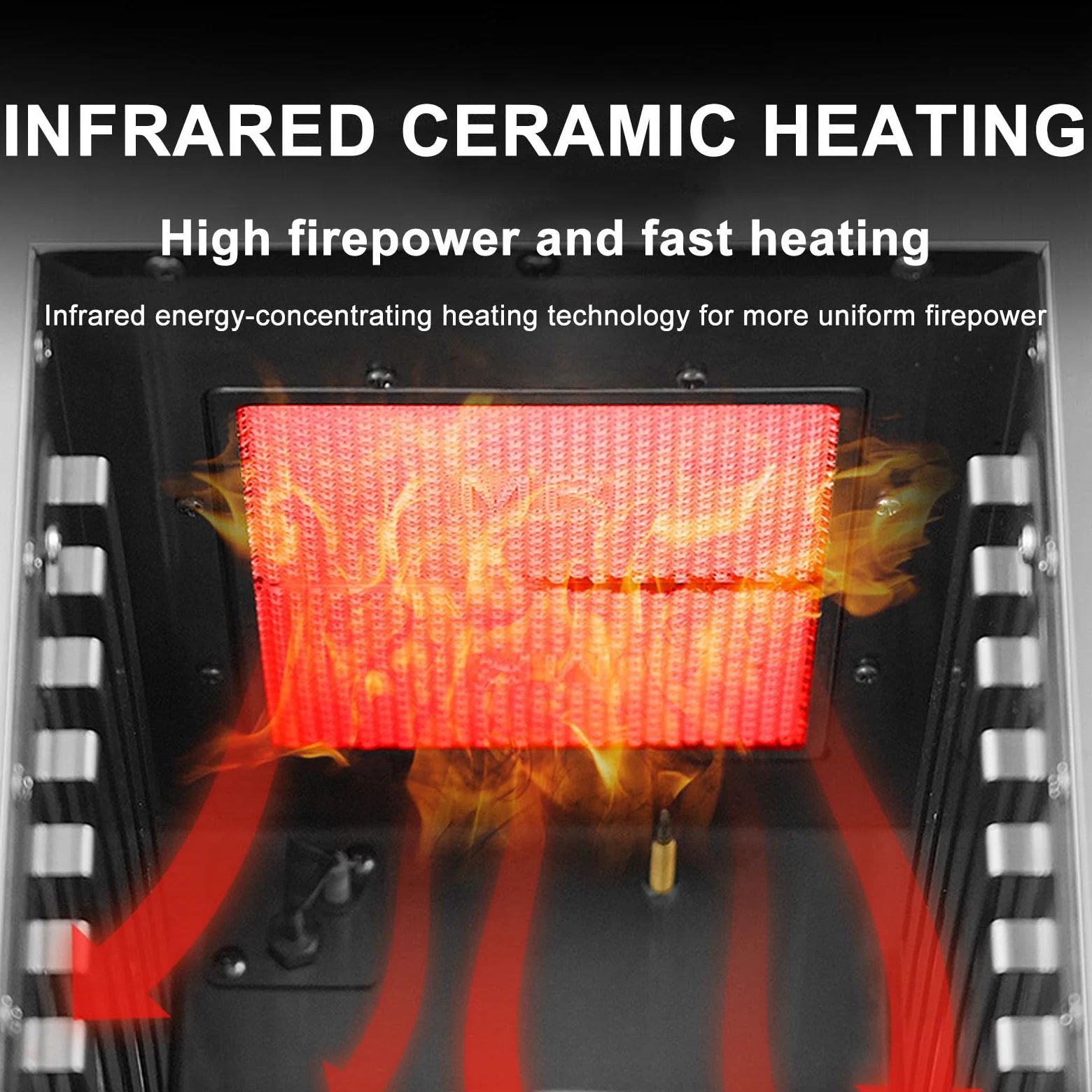 Horno de Gas Comercial de Acero Inoxidable para Carne, Pizza, salmón, Frutas y Verduras, NPJ003G, Temperatura Constante de 800 °C