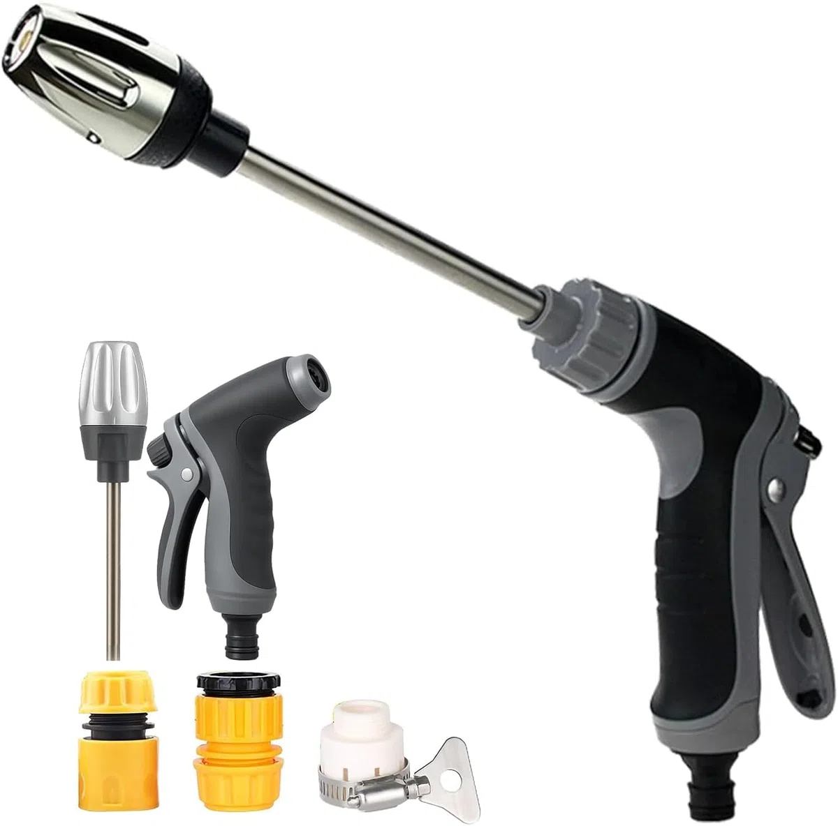Jetterix Pressure Washer, Lavadora a Presión, Tres Niveles de Presión Ajustables, para Coche Terraza y Jardín (1Set)