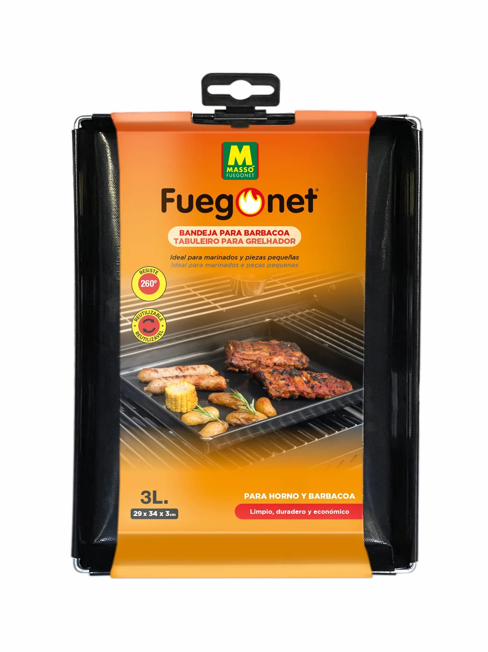 Fuegonet Bandeja 3 L para Barbacoa