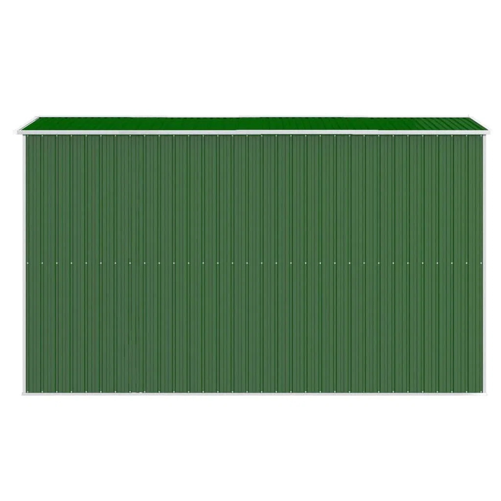 Caseta para electrodomésticos, 192 x 357 x 223 cm, acero galvanizado, color verde