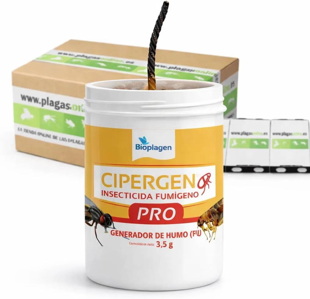 Humo Bomba Insecticida de Permetrina Fumígeno 3.5gr | hasta 110m3 | para Áreas domésticas o industriales | Fumigante