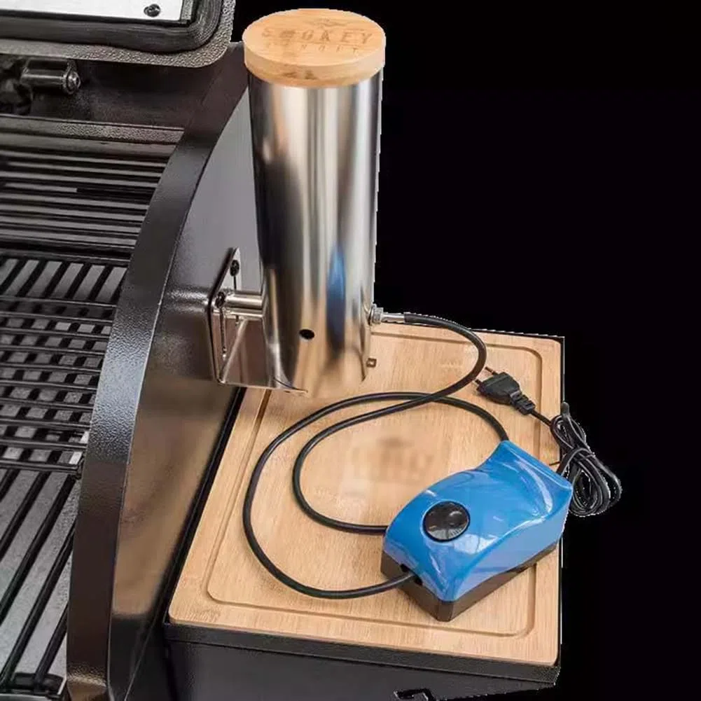 Ahumador eléctrico con salida de humo ajustable para ahumar alimentos y carne