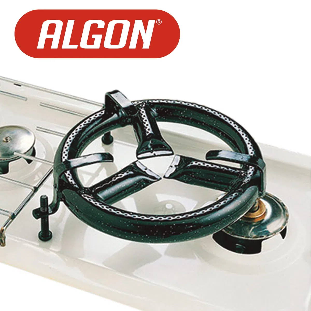 Algon | Paellero Gas Butano/Propano, Metálico Esmaltado, Ø 20 cm - Paellero de Gas Diametro 20 cm