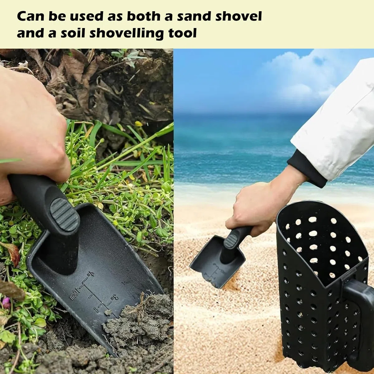 Detector de Metales Juego de Palas de Arena, Juego de Palas para la detección de Metales y jardinería, Accesorios para cavar en la Playa, Palas para la detección de Metales, cavar en la Playa