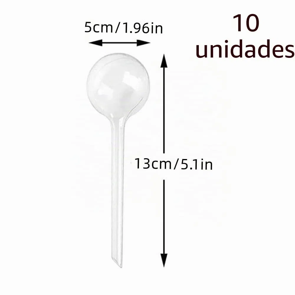 10 bombillas de riego de plantas, globos de riego automático, bombillas de riego para dispositivos de agua de jardín, globos de riego automático para plantas, riego transparente para plantas