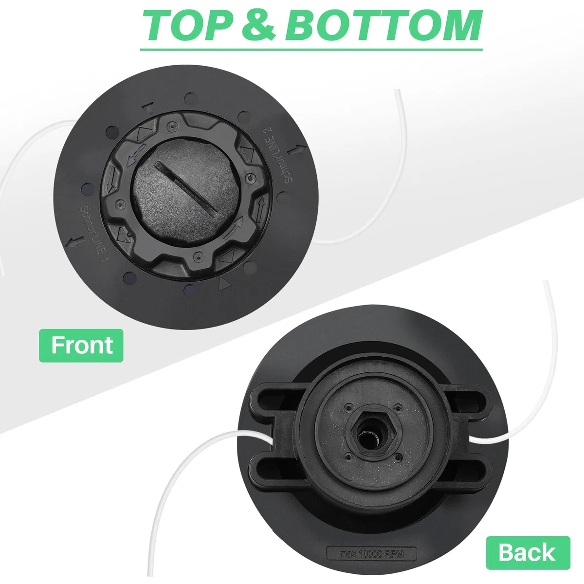 Autocut C5-2 Cabezal para STIHL Desbrozadora FS40 FS45 FS46 FS50 FSE60, Cabezal de Hilo Autocut C 5-2 Bobina Duradero Repuesto Hilo de Corte Accesorios Trimmer Head (1-Pack)