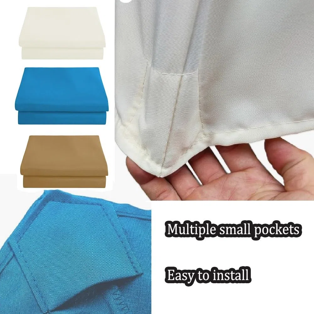270cm Toldo De Recambio para Sombrilla De Media, Cubierta De Repuesto para Sombrilla De Patio, Toldo De Repuesto para Sombrilla 5 Varillas, Protección UV Impermeable(Beige)