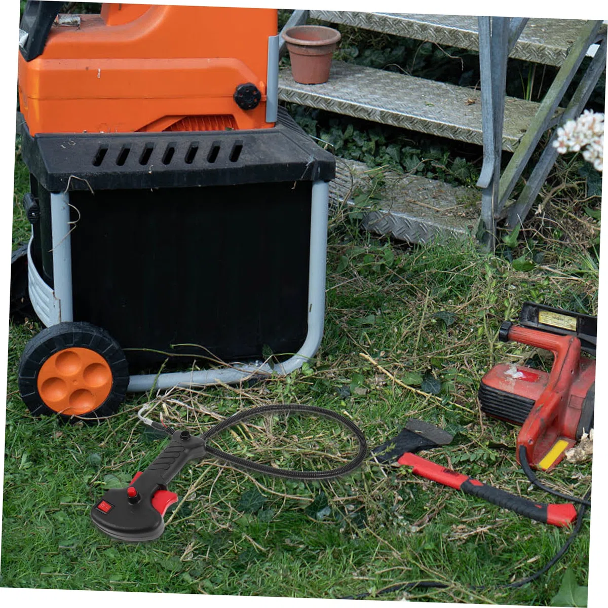 Mango De Recortadora De Césped Ergonómico para Desbrozadora 43cc-52cc, Empuñadura Derecha Ajustable con Interruptor y Cable, Accesorios Prácticos para Jardín y Mantenimiento del Césped