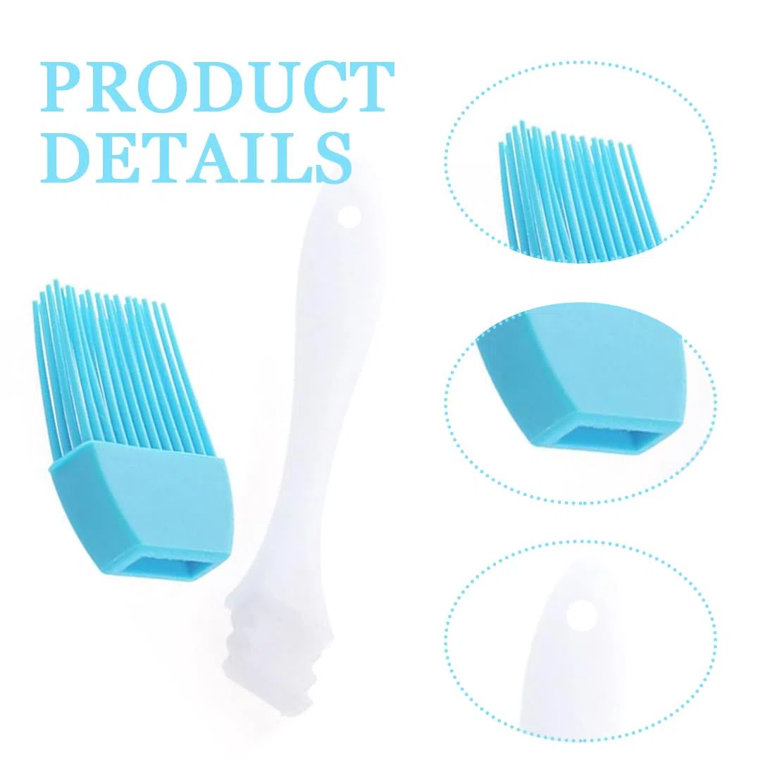 Brocha Cocina,Pincel Silicona Cocina Juego De 3 Piezas,Pincel Cocina, BBQ Pincel,Resistente a Altas Temperaturas Pinceles de Silicone Traje para Barbacoas,Repostería,Revolver Alimentos,Baking Cooking