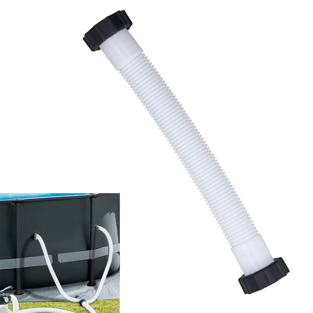 Manguera de Repuesto para Bombas de Piscina de 1,5 Pulgadas de Diámetro para Bomba de Piscina Enterrada, Mangueras de Piscina para Bombas de Filtro, Bombas de (0,4 m)