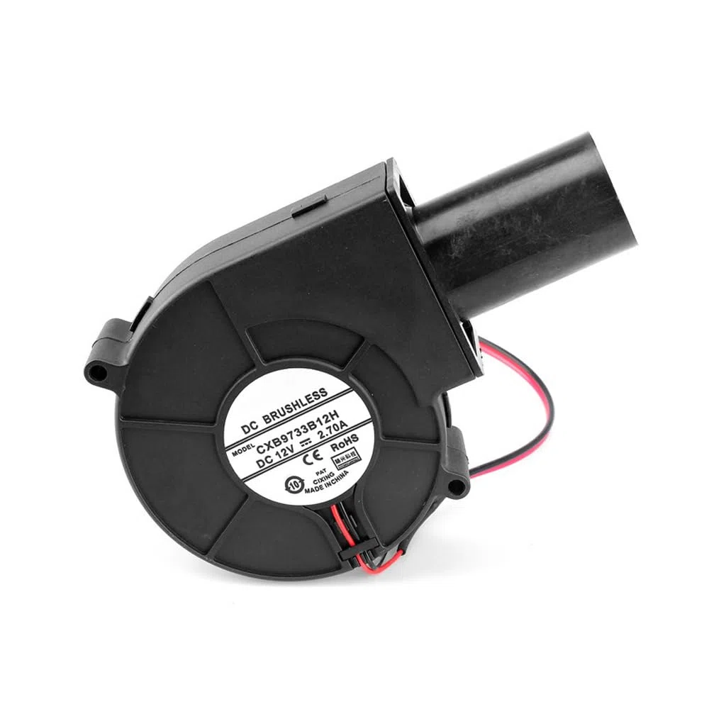 Ventilador Radial de 240 V CA Ajustable con Controlador de Velocidad Ventilador de turbina de 97 mm Ventilador para Calentadores Parrilla Barbacoa Picnic