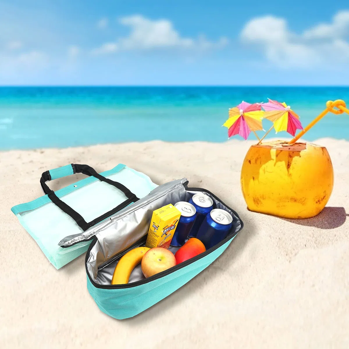 FECAMOS Bolsas de piscina y asas mejoradas, bolsas de playa y para playa, piscina al aire libre, gimnasio