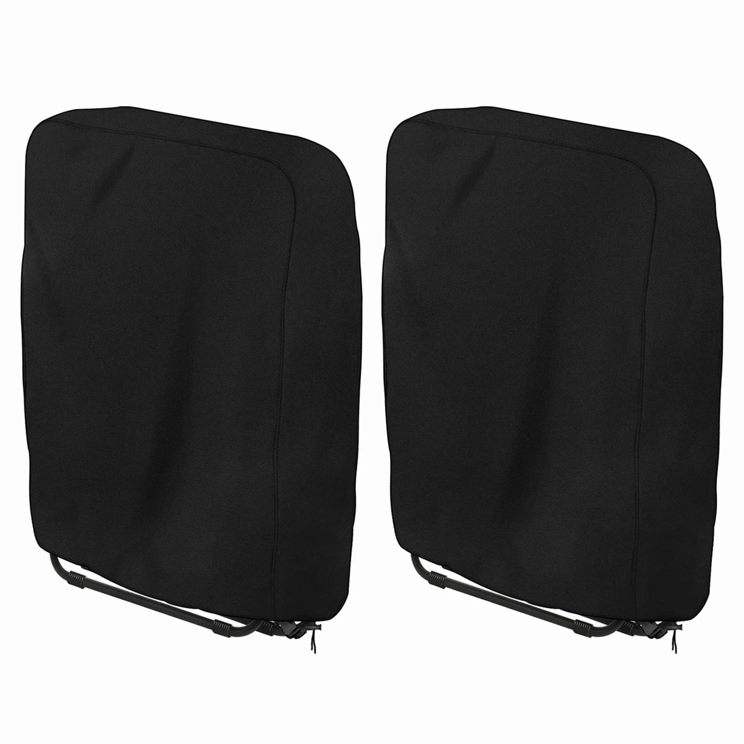 Dokon 2 Piezas Funda para Sillas Plegables de Jardín Impermeable Funda Protectora Tumbona Plegable Exterior con Salidas de Aire, Anti Viento, Anti UV, Tela Oxford 420D Cubierta Silla (110x71cm)