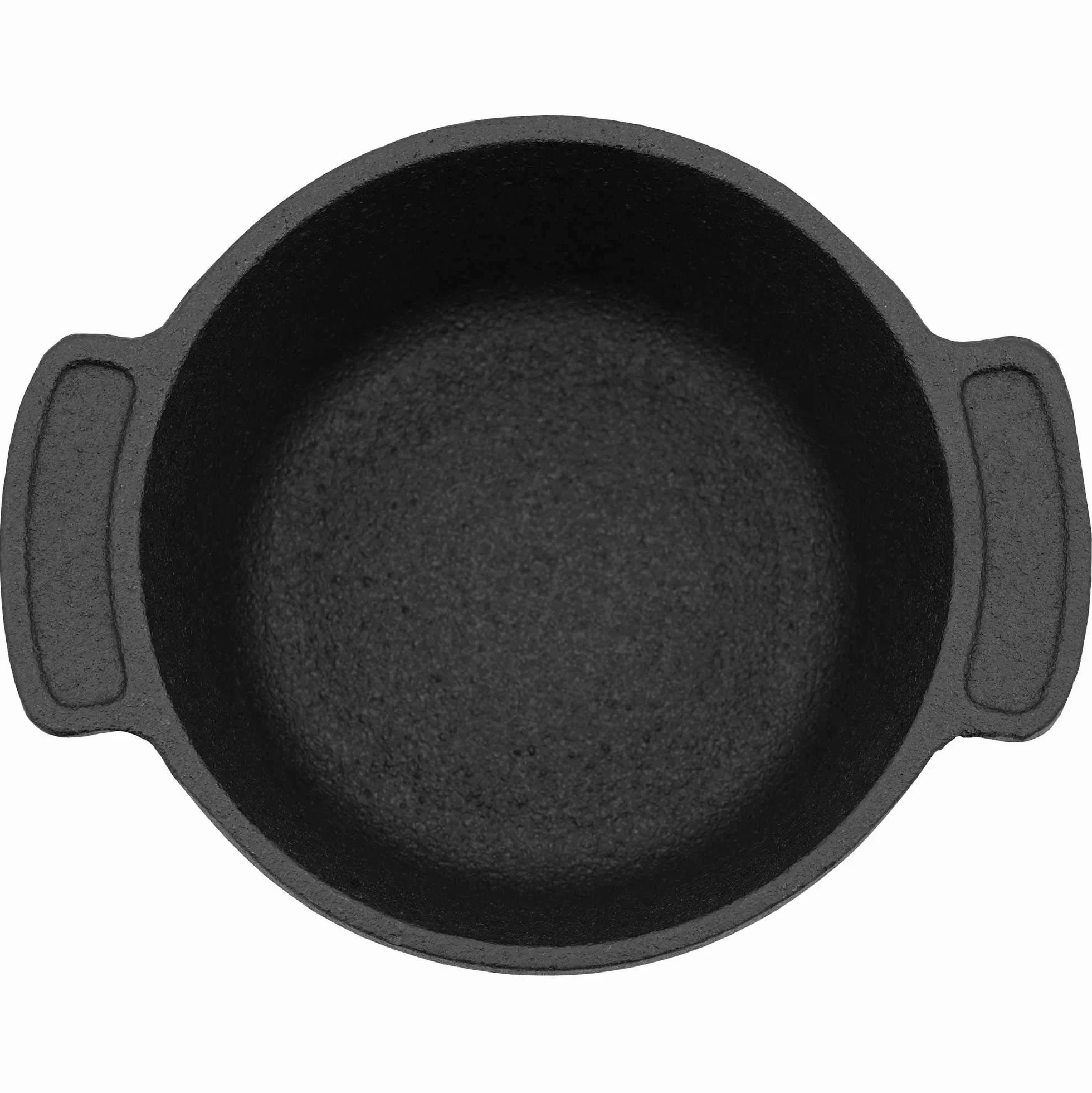 BBQ-Toro Mini Dutch Oven con Base de Madera | Ø 11 cm | Horno Holandés | Olla de Hierro Fundido para Servir | Quemado - pre-Seasoned | Olla con Tapa | Cazuela para Estofar